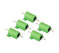 PATIKIL Résistance de Coque en Aluminium de 25W 250 OHM, 5 Pcs Résistance de Boîtier en Aluminium Résistance de Puissance à Vis de Résistance de Fil de Boîtier de 5% de Tolérance, Vert