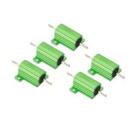 PATIKIL Résistance en Boîtier en Aluminium de 25W 8 OHM, 5 Pcs Résistance en Boîtier en Aluminium Résistance à Fil Résistif à Vis de Puissance 5% de Tolérance, Vert