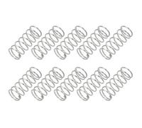 PATIKIL Ressort de Compression, 0,5 mm de Diamètre de Fil X 6 mm de Diamètre Extérieur X 15 mm de Longueur, 10 Pièces de Ressorts en Acier Inoxydable 304 pour Stylos, Assortiment