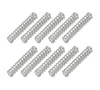 PATIKIL Ressort de Compression, Dia de Fil de 0,5 mm X OD de 3 mm X L de 15 mm, 10 Pcs 304 Ressort en Acier Inoxydable Extension Mécanique Petits Ressorts de Stylo Assortiment