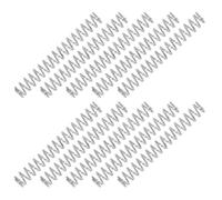 PATIKIL Ressort de Compression, Dia de Fil de 0,5 mm X OD de 4 mm X L de 30 mm, 10 Pcs 304 Ressort en Acier Inoxydable Extension Mécanique Petits Ressorts de Stylo Assortiment