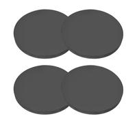 PATIKIL Rondelle Caoutchouc Ronde 4 Pcs Entretoise Anti-Vibration 100mm OD x 8mm Épais Patins pour Meubles pour Climatiseurs Lave Linge Fabrication de Joints Bricolage, Noir