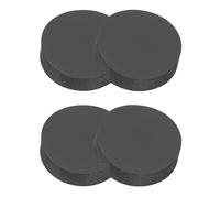PATIKIL Rondelle Caoutchouc Ronde 4 Pcs Entretoise Anti-Vibration 25mm OD x 8mm Épais Patins pour Meubles pour Climatiseurs Lave Linge Fabrication de Joints Bricolage, Noir