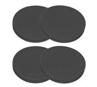 PATIKIL Rondelle Caoutchouc Ronde 4 Pcs Entretoise Anti-Vibration 70mm OD x 8mm Épais Patins pour Meubles pour Climatiseurs Lave Linge Fabrication de Joints Bricolage, Noir