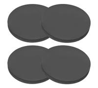 PATIKIL Rondelle Caoutchouc Ronde 4 Pcs Entretoise Anti-Vibration 75mm OD x 8mm Épais Patins pour Meubles pour Climatiseurs Lave Linge Fabrication de Joints Bricolage, Noir
