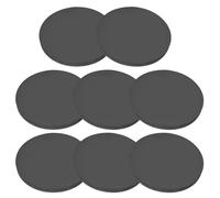 PATIKIL Rondelle Caoutchouc Ronde 8 Pcs Entretoise Anti-Vibration 100mm OD x 8mm Épais Patins pour Meubles pour Climatiseurs Lave Linge Fabrication de Joints Bricolage, Noir