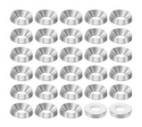 PATIKIL Rondelle Fraisée M8 Finition, 50Pcs 20mm de Diamètre 5mm de Hauteur Solide Acier Inoxydable 304 CNC Rondelle en Forme de Tasse à Tête Plate pour Constructions, Taper