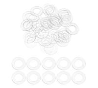 PATIKIL Rondelle Plate, 200 Pcs Rondelles En Plastique PVC Joint D'Étanchéité Rond Espaceur 12mm DI 20mm DE 0.5mm D'Épaisseur Pour Poignées De Rechange, Transparent