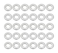 PATIKIL Rondelle Plate en Acier Inoxydable 304, Lot de 50 Pièces 1/4" ID x 4/9" OD x 0.05" d'Épaisseur Rondelles de Garde-Boue en Métal Petites Rondelles pour Vis et Boulons Assortis