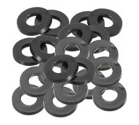 PATIKIL Rondelle Plate En Caoutchouc M8, Lot De 20, Diamètre Intérieur 8mm, Diamètre Extérieur 16mm, Épaisseur 2mm, Joint D'étanchéité Pour Robinet, Tuyau D'eau, Boulon De Fixation, Noir