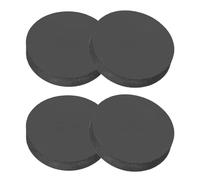 PATIKIL Rondelles à disques solides en caoutchouc, 4 entretoises anti-vibrations de 35 mm de diamètre extérieur x 8 mm d'épaisseur, moyeux ronds en caoutchouc pour travaux manuels, noir