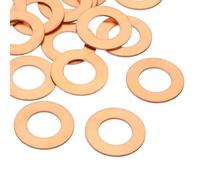 PATIKIL Rondelles Argentées, 24Pcs 5/4 Pouce/31.8 mm Rondelles Plates Métalliques Rondelles Vierges pour Gravure gemmes Bracelet Collier Fabrication de gemmes Artisanaux, Laiton