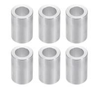 PATIKIL Rondelles en Aluminium M10, 6pcs Entretoise Métallique à Vis Ronde, Rondelle Plate pour Vis Tige Écrous Boulons, Bague d'Écartement en Métal 10.2mm ID x 16mm OD x 30mm Hauteur