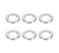 PATIKIL Rondelles En Aluminium M6, 6 Pièces 1/4" x 3/8" Rondes En Métal Pour Vis 1/4 Ou M6, Bague D'Écartement Non Filetée 1/16"L, 6.2x10x1.5mm