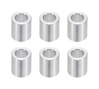PATIKIL Rondelles en Aluminium M6, 6pcs Entretoise Métallique à Vis Ronde, Rondelle Plate pour Vis Tige Écrous Boulons, Bague d'Écartement en Métal 6.2mm ID x 10mm OD x 12mm Hauteur