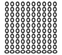 PATIKIL Rondelles plates en nylon M10, 120 pièces 10mm ID 20mm OD 1mm d'épaisseur Rondelles plates d'étanchéité en plastique Joint d'étanchéité de remplacement, noir
