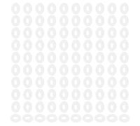PATIKIL Rondelles plates en nylon M5, 120 pièces 5mm ID 12mm OD 1mm d'épaisseur Rondelles plates d'étanchéité en plastique de remplacement pour les raccords de tuyaux de plomberie, blanc