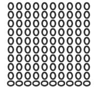 PATIKIL Rondelles plates en nylon M5, 120 pièces 5mm ID 8mm OD 1mm d'épaisseur Rondelles plates d'étanchéité en plastique Joint d'étanchéité de remplacement pour fixation de tuyau, noir