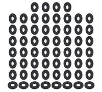 PATIKIL Rondelles plates en nylon M6, 120 pièces 6mm ID 16mm OD 1.5mm d'épaisseur Rondelles plates d'étanchéité en plastique Joint d'étanchéité de remplacement, noir