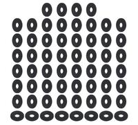 PATIKIL Rondelles plates en nylon M6, 120 pièces 6mm ID 18mm OD 1.5mm d'épaisseur Rondelles plates d'étanchéité en plastique Joint d'étanchéité de remplacement pour fixation de tuyau, noir