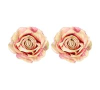 PATIKIL Rose Flower Curtain Tiebacks, 2 Pcs Artificial Floral Curtain Tie Clips, Modern Curtain Holder Buckles, Window Drapery Decorative Clips pour Home, Room, Office, Gradient Red