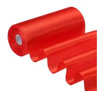 PATIKIL Rouleau de Ruban en Satin 6 Pouces x 22 Verges Rouge | ruban d'emballage cadeau pour kit de cérémonie de couverture Inauguration, Nœud de voiture Écharpe de chaise DIY Couture