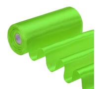 PATIKIL Rouleau de Ruban Satin 6 Pouces x 22 Verges Vert Fluo | ruban d'emballage cadeau pour kit de cérémonie de couverture inauguration, noeud de voiture chaise écharpe DIY couture
