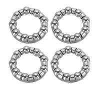 PATIKIL Roulement à Billes pour Manivelle de Vélo 29 mm x 9 Billes, Lot de 4 Roulements de Vélo en Acier Inoxydable, Pièces de Rechange pour Vélo, Accessoires de Réparation, Argent