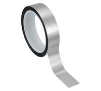 PATIKIL Ruban Adhésif en Film Polyester Métallisé 25mm x 50 Mètres, Ruban Décoratif Métallisé Argent Mat Adhésif Ruban Miroir pour Détails Mur Accent Arts Graphiques Bateau Murs