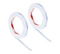 PATIKIL Ruban Adhésif en Mousse Simple Face en EVA de 3/8" Largeur x 3/64" Épaisseur x 16,4 Ft Longueur, 2 Pièces Bande d'Étanchéité en Mousse Polyvalente avec Adhésif pour Porte, Blanc