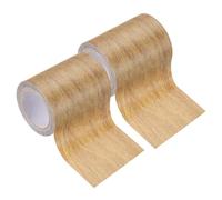 PATIKIL Ruban Bois 8cm x 4.57m, 2pcs Ruban Adhésif Texture Bois Effet Réaliste Patch Pour Meubles Armoires Sols Murs, Chêne Brun