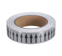 PATIKIL Ruban de Flèche de Débit Directionnel 1-3/16"X65' Noir sur Gris | Autocollants D'Identification Adhésifs pour Marquage de Flux de Tuyauterie