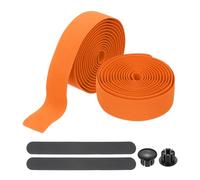 PATIKIL Ruban De Guidon De Vélo, 2 Rouleaux 6.6 Pieds Ruban De Poignée De Vélo Mousse EVA Haute Élasticité Enveloppes De Guidon De Cyclisme Confortable Antidérapant Amortissement, Orange