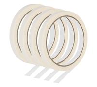 PATIKIL Ruban de Masquage, 4 Rouleaux 22 Yard x 0.4 Pouce Ruban Adhésif Multi-Surfaces Sans Résidus pour Peinture Murale, l'Étiquetage, Loisirs Créatifs à Domicile, Décoration, Beige