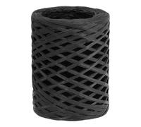 PATIKIL Ruban de Raphia 100 Mètres, 1 Rouleau de Ficelle de Papier Naturel pour Emballage pour Crochet, Décoration de Boîte, Artisanat, ornementation de Vacances, Noir