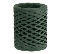 PATIKIL Ruban de Raphia 92 Mètres, 1 Rouleau de Ficelle de Papier Naturel pour Emballage pour Crochet, Décoration de Boîte, Artisanat, Fête, Vert Foncé