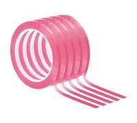 PATIKIL Ruban de tableau blanc 5mm X 66m, 5 Pack Ruban fin effaçable à sec pour marquage de graphiques DIY Art, Rose