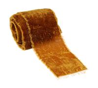 PATIKIL Ruban De Velours Orange Brûlé, 3 Pouces x 3 Yards Ruban De Velours Effiloché Pour Emballage Cadeau Tissu Velours Pour Couronnes Bouquets De Fleurs Nœuds Décoration Mariage