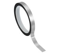 PATIKIL Ruban en Film Polyester Métallisé 12mm x 50 Mètres, Ruban Décoratif Métallisé Argent Mat Ruban Adhésif Miroir pour Détails Mur Accentuel Arts Graphiques Bateau Murs