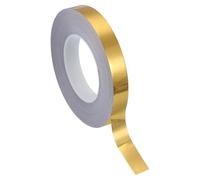 PATIKIL Ruban en film polyester métallisé 20 mm x 50 mètres, ruban décoratif métallique doré brossé ruban adhésif miroir pour détails mur d'accent arts graphiques garniture de bateau murs
