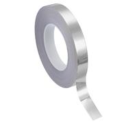 PATIKIL Ruban en film polyester métallisé 20mm x 50 mètres, ruban décoratif métallique argent brossé ruban adhésif miroir pour détails mur d'accent arts graphiques finition bateau murs