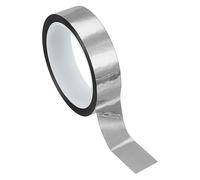 PATIKIL Ruban en Film Polyester Métallisé 25mm x 50 Mètres, Ruban Décoratif Métallisé Argent Brillant Ruban Adhésif Miroir pour Détails Mur Accent Arts Graphiques Bateau Murs