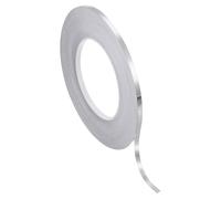 PATIKIL Ruban en film polyester métallisé 5 mm x 50 mètres, ruban décoratif métallisé argent brossé ruban adhésif miroir pour détails mur d'accent arts graphiques garniture de bateau murs