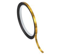 PATIKIL Ruban en film polyester métallisé 5 mm x 50 mètres, ruban décoratif métallisé doré brillant ruban adhésif miroir pour détails mur d'accent arts graphiques garniture de bateau murs