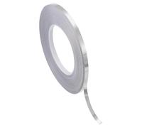 PATIKIL Ruban en film polyester métallisé 6,3 mm x 50 mètres, ruban décoratif métallisé argent brossé ruban adhésif miroir pour détails mur d'accent arts graphiques garniture bateau murs