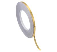 PATIKIL Ruban en Film Polyester Métallisé 6.3 mm x 50 Mètres, Ruban Décoratif Métallisé Doré Brossé Ruban Adhésif Miroir pour Détails Mur Accent Arts Graphiques Bateau Murs