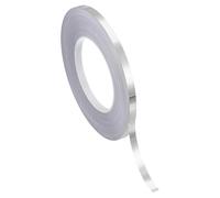 PATIKIL Ruban en Film Polyester Métallisé 8mm x 50 Mètres, Ruban Décoratif Métallisé Argent Brossé Ruban Adhésif Miroir pour Détails Mur Accent Arts Graphiques Bateau Murs