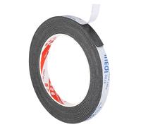 PATIKIL Ruban en Mousse d'Étanchéité de 5m/16,4ft, 10mm de Large et 1mm d'Épaisseur, Unilatéral pour Calfeutrage de Portes de Meubles, pour l'Isolation des Fenêtres et des Tuyaux, Noir
