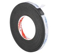 PATIKIL Ruban en Mousse d'Étanchéité de 5m/16,4ft, 15mm de Large et 3mm d'Épaisseur, Unilatéral pour Calfeutrage de Portes de Meubles, pour Isolation des Fenêtres et des Tuyaux, en Noir