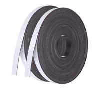 PATIKIL Ruban Magnétique, 2 Rouleaux 10m x 1cm Bandes Magnétiques Réfrigérateur Souples Effaçables à Sec Étiquettes Autocollantes Magnétiques Pour Bricolage Tableau Blanc, Blanc